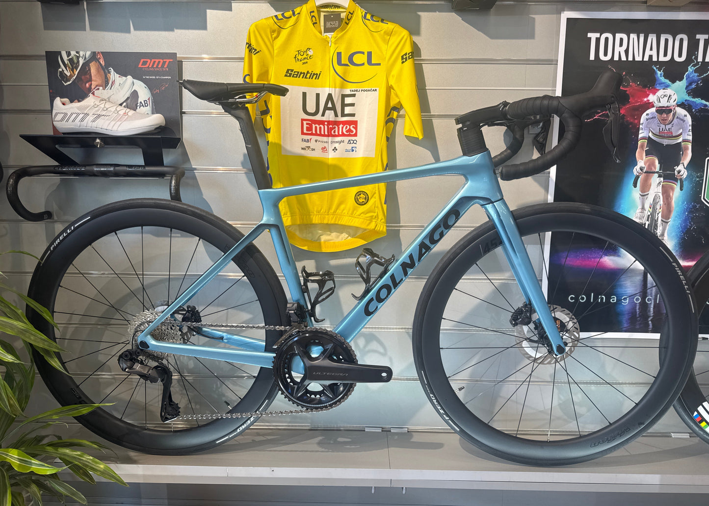 COLNAGO V4 VDBL AZZURA 455 Ultegra vision 45 BICICLETTA NUOVA