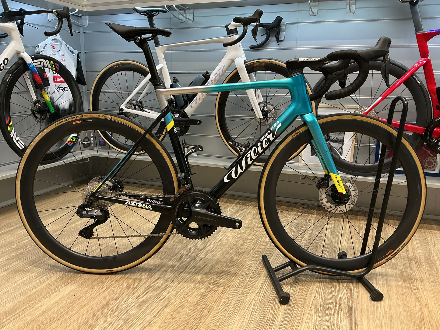 WILIER ZERO SLR TG L USATA SCORTA VINCENZO NIBALI