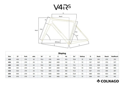 Colnago v4rs team uae emirates misura 420